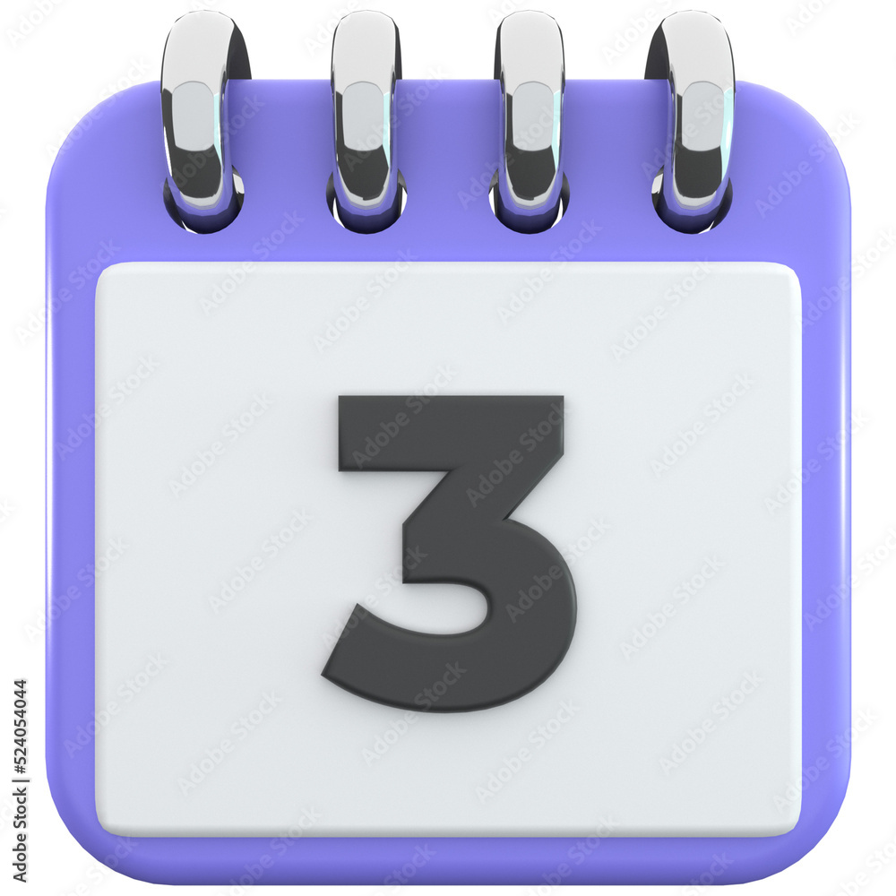 3d date icon, for UI, poster, banner, social media post. 3D rendering 3d date icon, for UI, poster, banner, social media post. 3D rendering