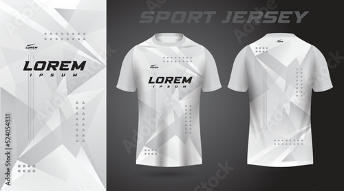 white t-shirt sport jersey design