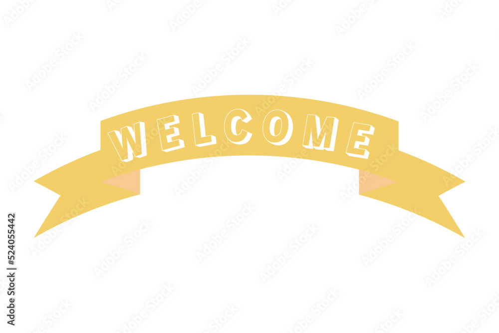 Welcome letters banner. Stock vector banner Welcome letters banner. Stock vector banner