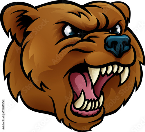 Grizzly Bear Sports Mascot ...