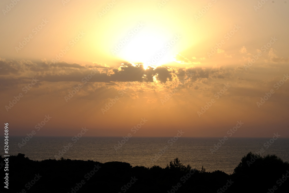 Sonnenuntergang am Mittelmeer