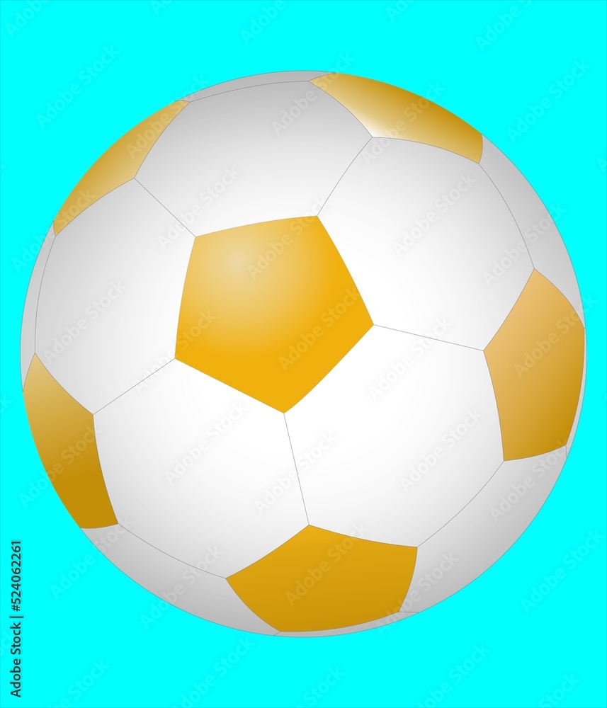 Fototapeta premium golden soccer ball
