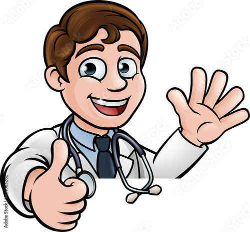 Doctor Cartoon Character Si...