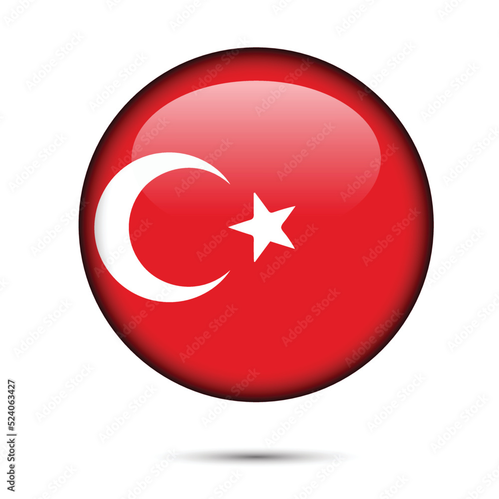 Made in Turkey round label, Modern made in Turkey logo Made in Turkey round label, Modern made in Turkey logo