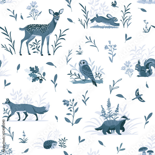 forest pattern monotone