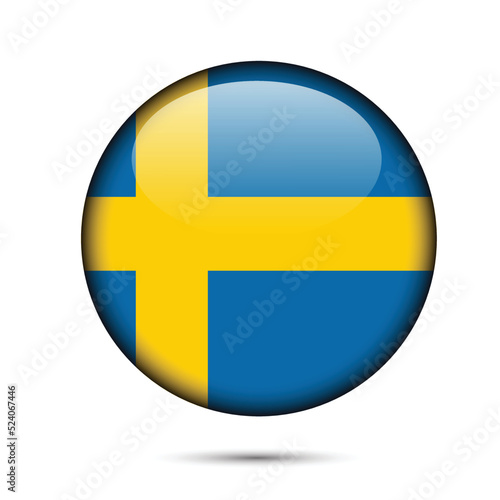 Free Download Made in Sweden round label, Modern made in Sweden logo - GFXLoad