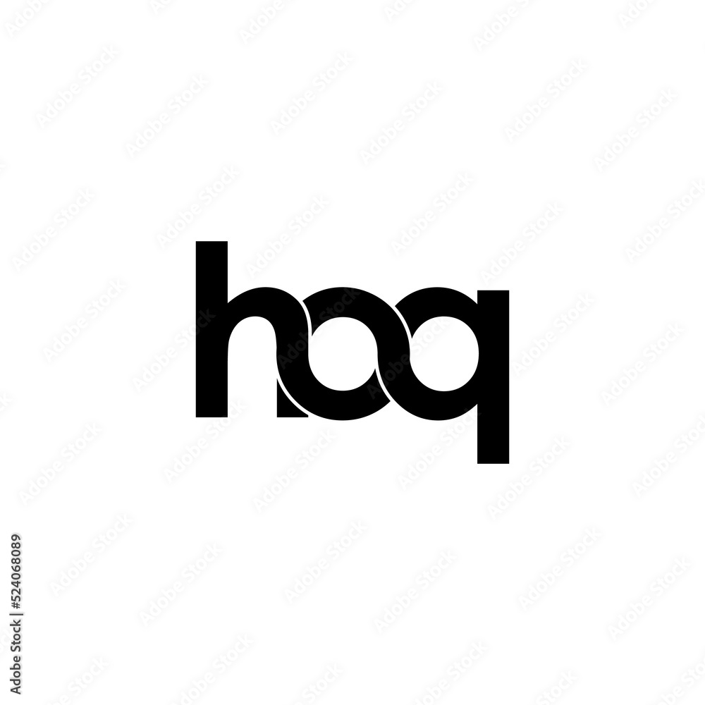 hoq letter original monogram logo design hoq letter original monogram logo design