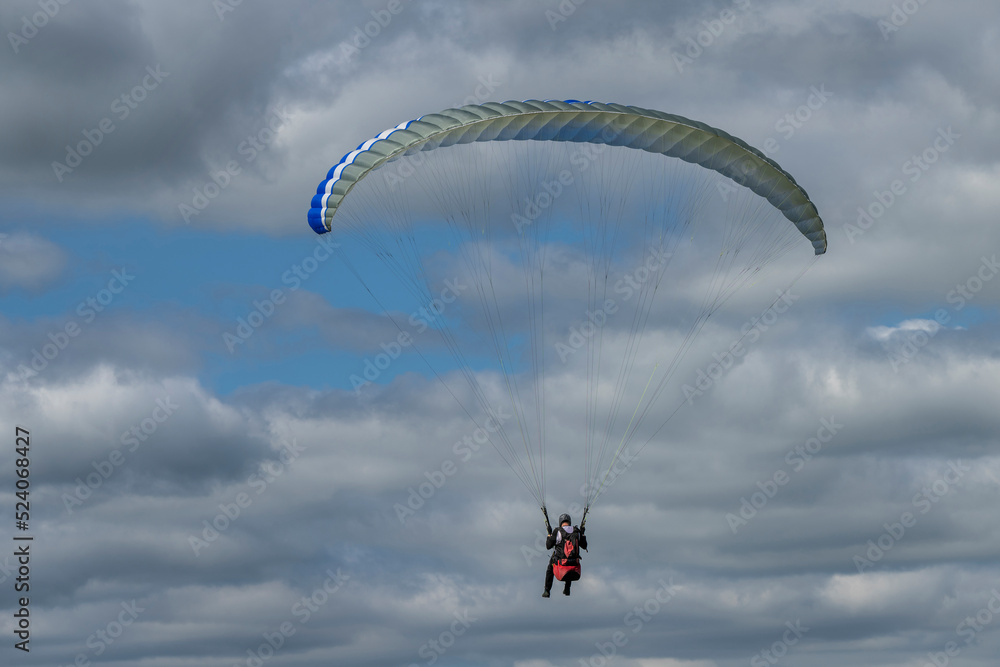 Paragliding in the north of the Netherlands. Paragliding in the north of the Netherlands.