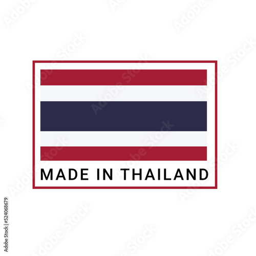 Free Download Made in Thailand round label, Modern made in Thailand logo - GFXLoad