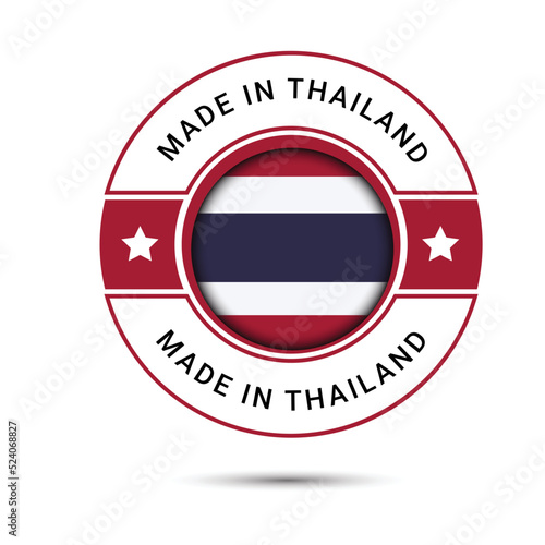 Made in Thailand round label, Modern made in Thailand logo Free Download Made in Thailand round label, Modern made in Thailand logo - GFXLoad