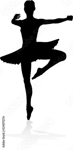 Dancing Ballet Dancer Silho...
