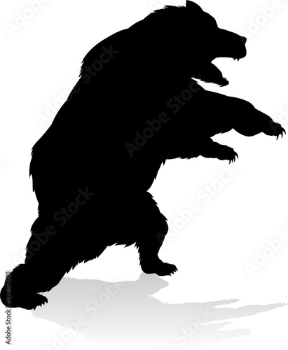Bear Grizzly Silhouette photo
