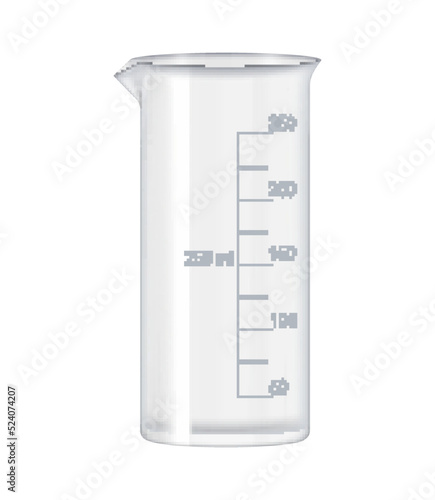 Realistic Beaker Illustration