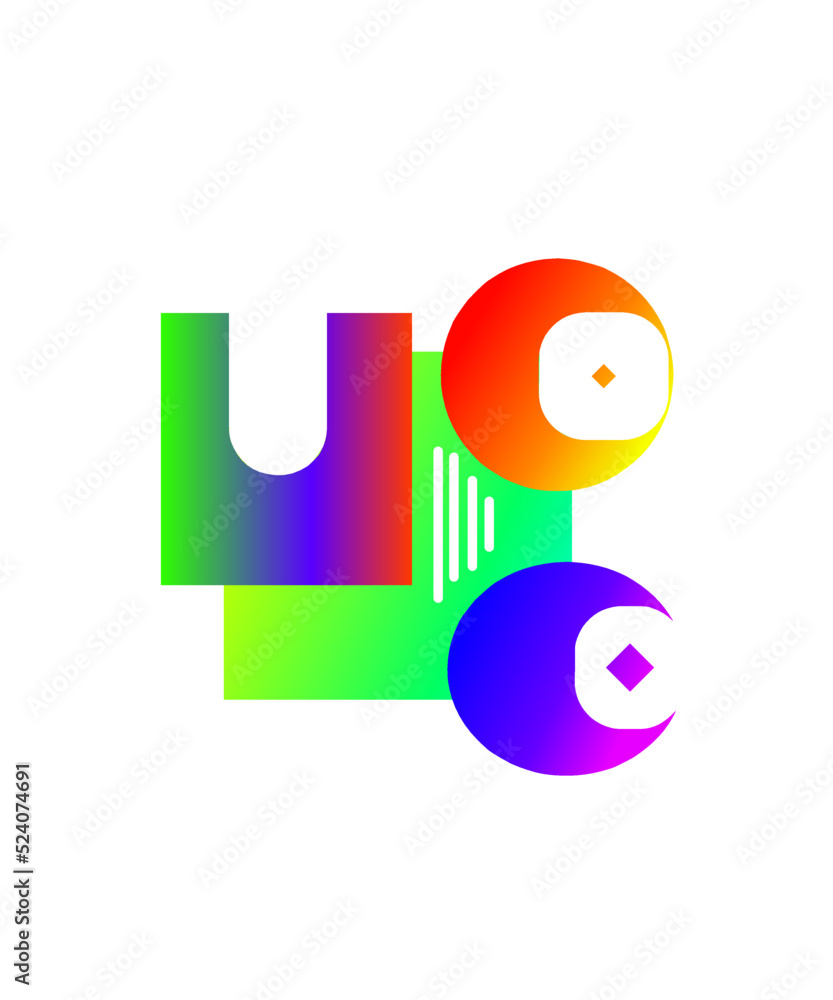 Geometric gradient logo design, vibrant vector element, abstract template. Geometric gradient logo design, vibrant vector element, abstract template.