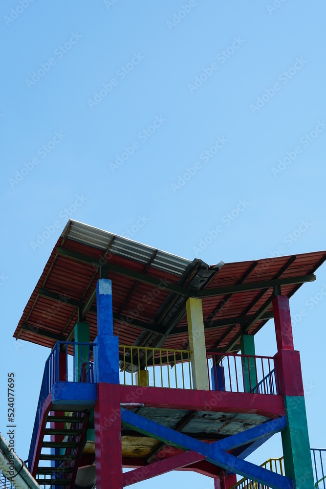 tower construction in water park tower construction in water park