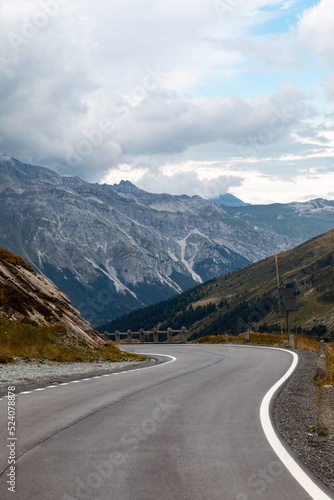 Highest point of the Spluga Pass, on the border between Italy and Switzerland