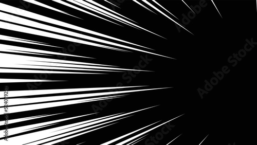 白色の集中線のベクター素材