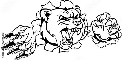 Bear Background Claws Break...