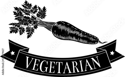 Carrot Food Vegetarian Sign