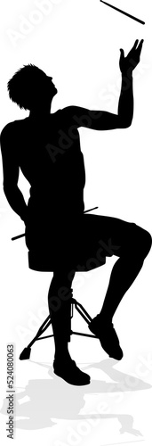 Musician Drummer Silhouette