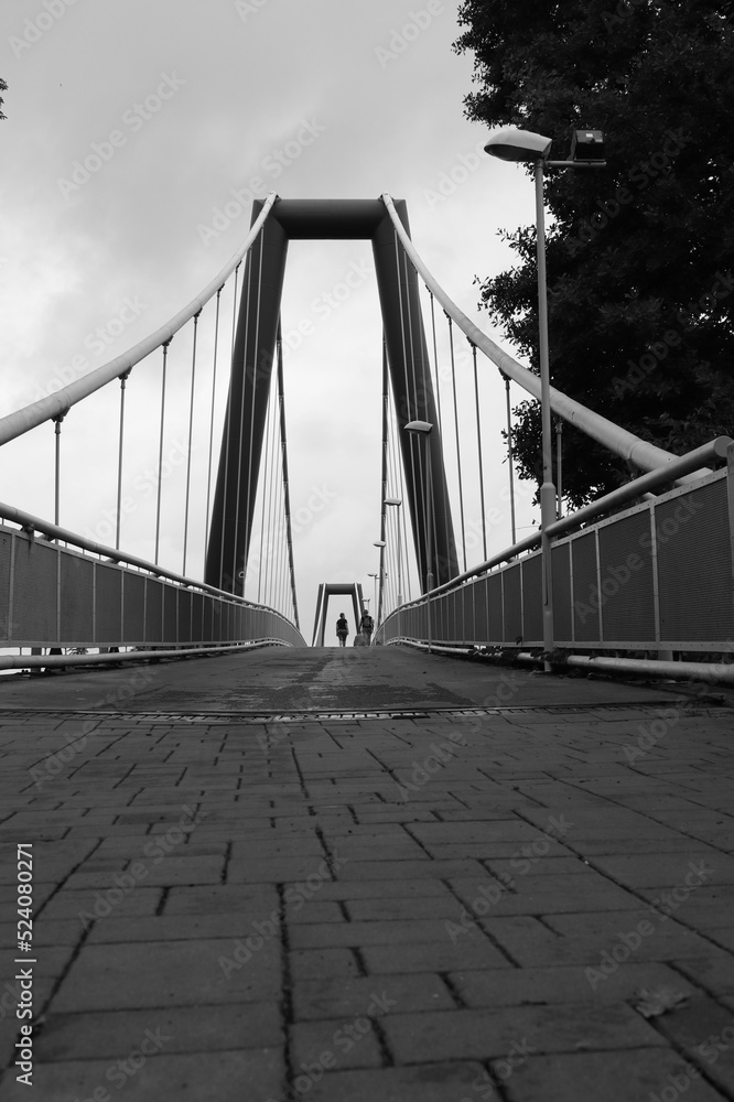 footbridge to Kmoch Island in the city of Koln