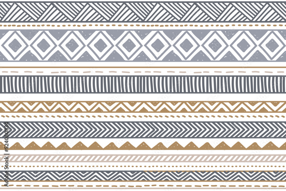 Ethnic vector seamless pattern. Tribal geometric background, boho motif, maya, aztec ornament illustration. rug textile print texture Ethnic vector seamless pattern. Tribal geometric background, boho motif, maya, aztec ornament illustration. rug textile print texture