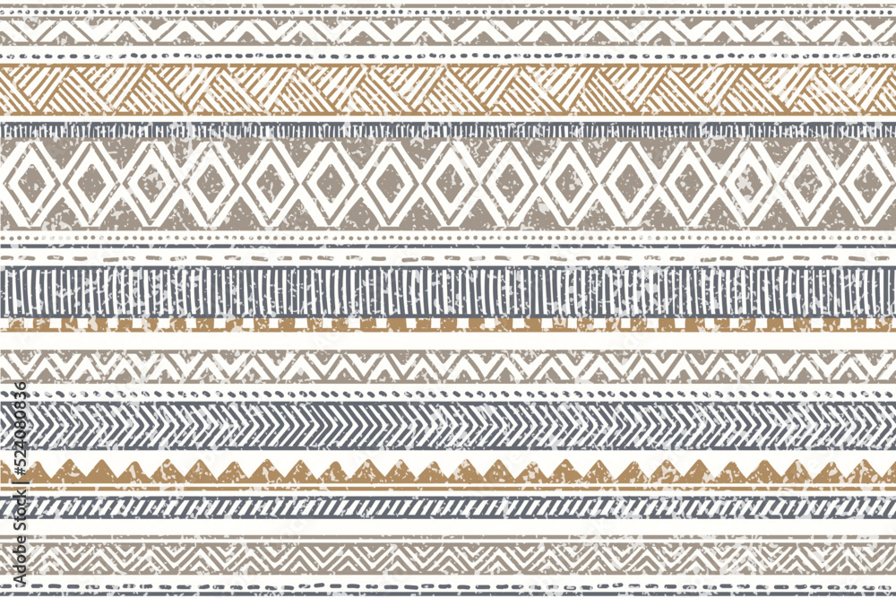 Ethnic stripe seamless pattern. Tribal geometric vector background, boho motif, tribal textured ornament illustration. Textile print Ethnic stripe seamless pattern. Tribal geometric vector background, boho motif, tribal textured ornament illustration. Textile print