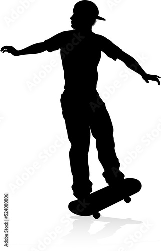 Skater Skateboarder Silhouette