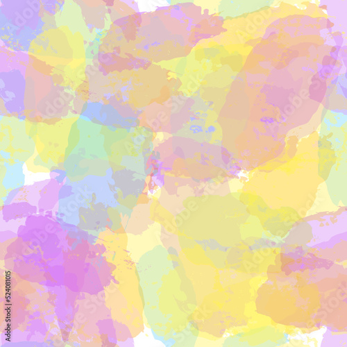 watercolor seamless pattern, rainbow colors girly print, artistic pastel background © Good Goods