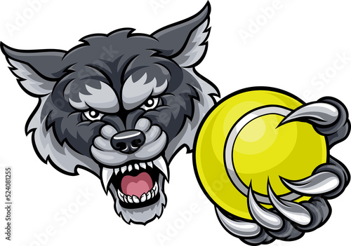 Wolf Holding Tennis Ball Ma...