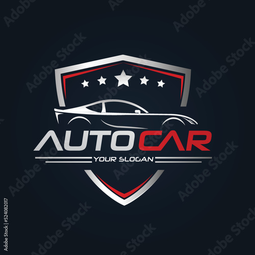 Car Garage Premium Concept Logo Design