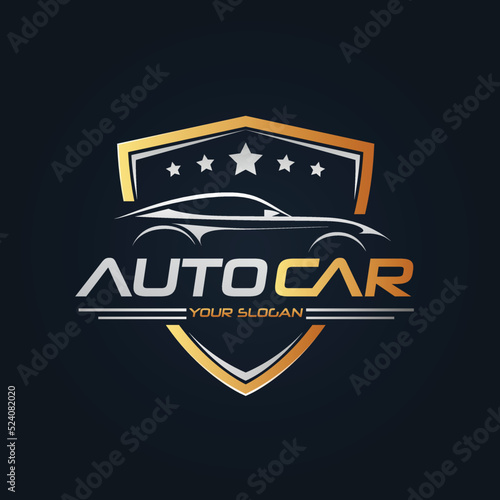 Car Garage Premium Concept Logo Design