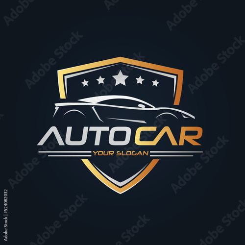 Car Garage Premium Concept Logo Design