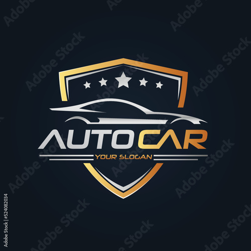 Car Garage Premium Concept Logo Design