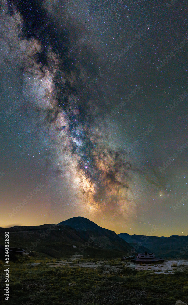 Milky way over French Alps Milky way over French Alps