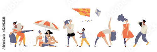Active lifestyle of a girl with a leg prosthesis. Young woman with special needs dancing on a romantic date, having fun, doing fitness, working as a model