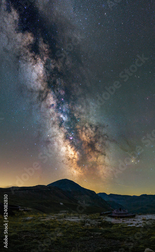Milky way over French Alps