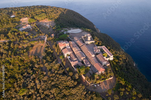 The town of Etruscan origin of Populonia Italy