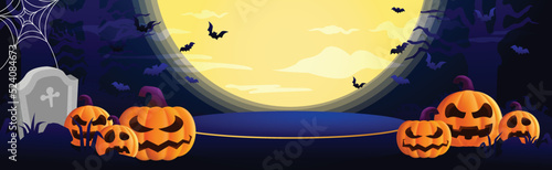 pumpkins halloween podium illustrator