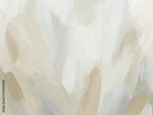 Abstract art background with paint brush strokes. Aesthetic acrylic texture in pastel neutral colors