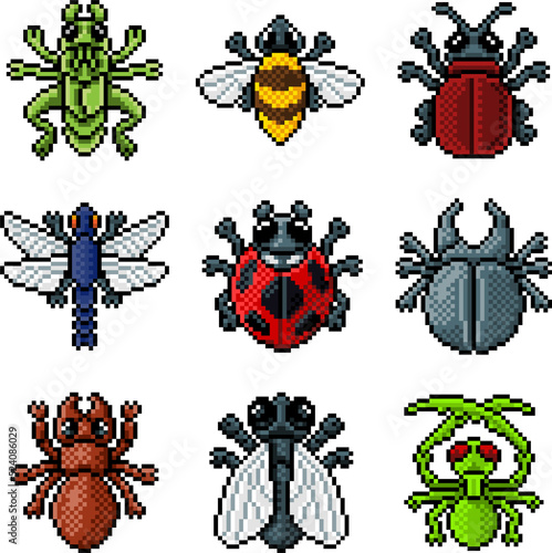 Bug Insect Pixel Art Video ...