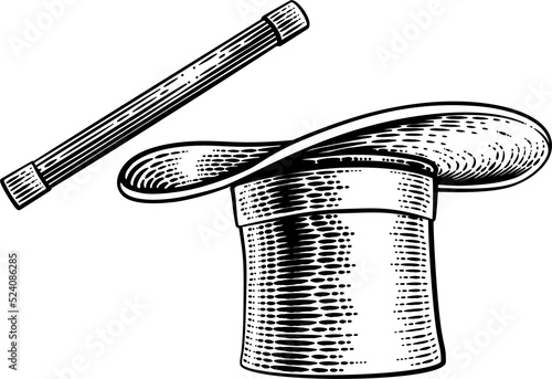 Magic Wand And Magician Top...