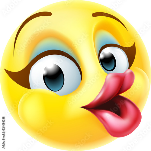 Female Happy Emoticon Woman...