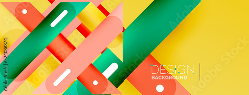 Background overlapping lines. Dynamic lines abstract wallpaper. Straight lines composition vector illustration for wallpaper banner background or landing page