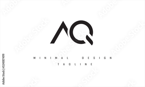 AQ or QA Minimal Logo Design 