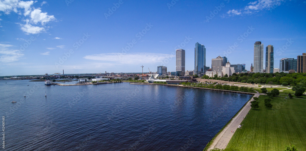 Milwaukee Downtown Lakefront Skyline June 2022