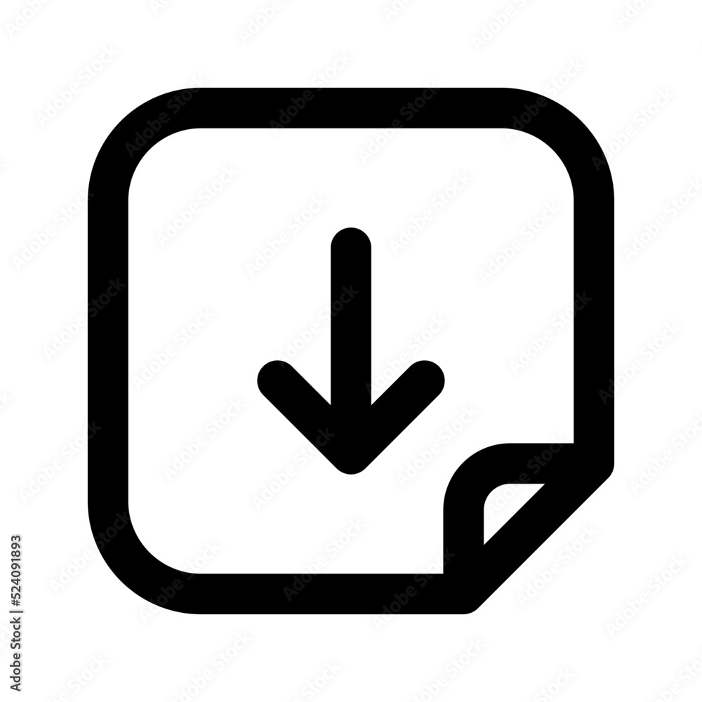 Fototapeta premium Download icon. vector illustration on white background