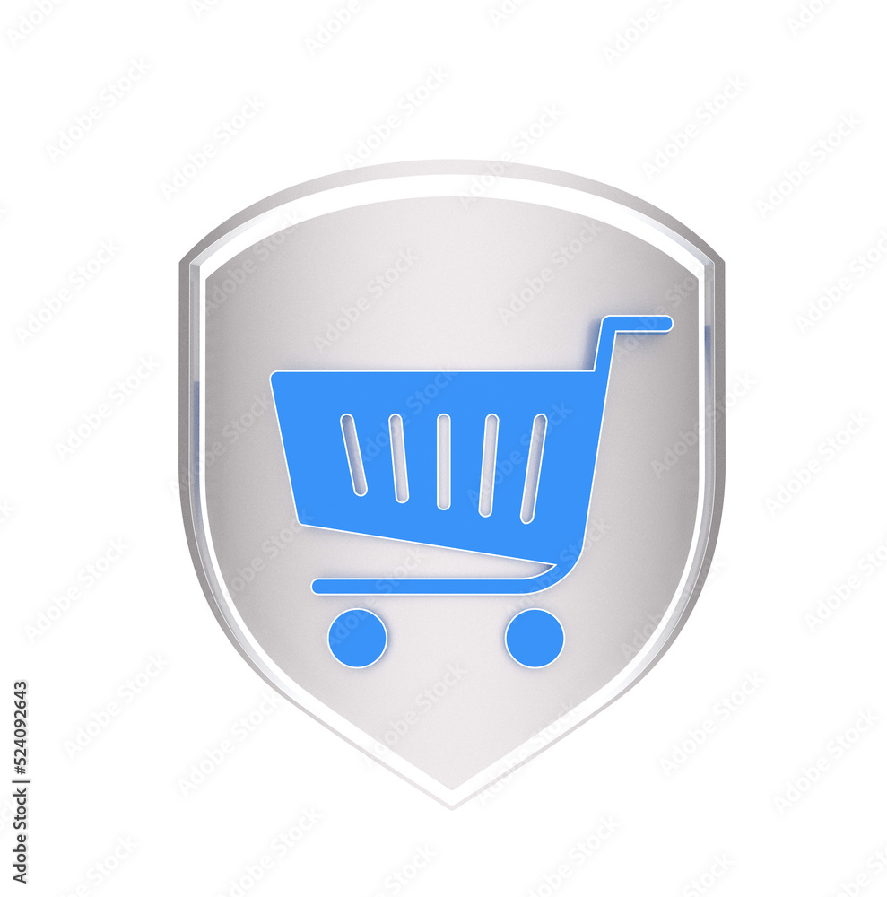 Shopping Cart Flat Design E-Commerce Icon Shopping Cart Flat Design E-Commerce Icon