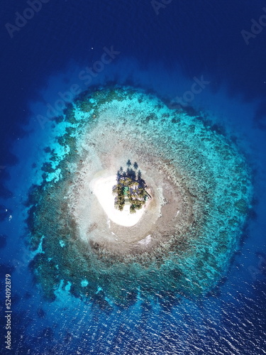 Tableau sur toile Uninhabited island JEEP island in Chuuk, Micronesia