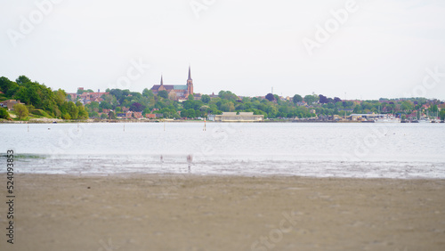 The danish town Roskilde at the southend of the fjord of the same name photo